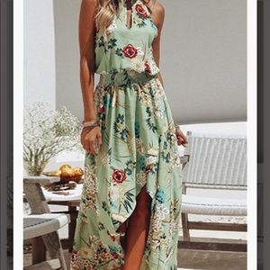 ModCurvy Boho Floral Beach Party Casual Maxi Dress
